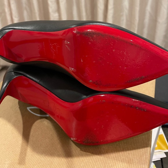 Christian Louboutin Birgikate 85 Calf Leather Ankle Boots - Size 40 - Picture 5 of 9